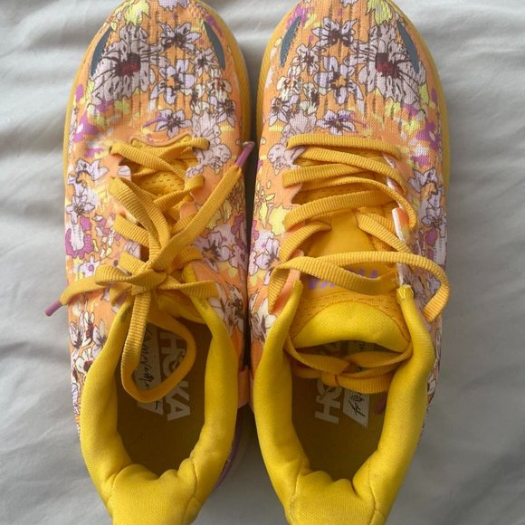Hoka One One Shoes - Hoka One One Women's Trainers Shoes Floral Pink Yellow